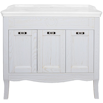 Комплект Тумба Azario CAROLINA 100 1000х880х500 патина, с раковиной Artdeco 100 (Kale) ЗОЛОТО (CS000